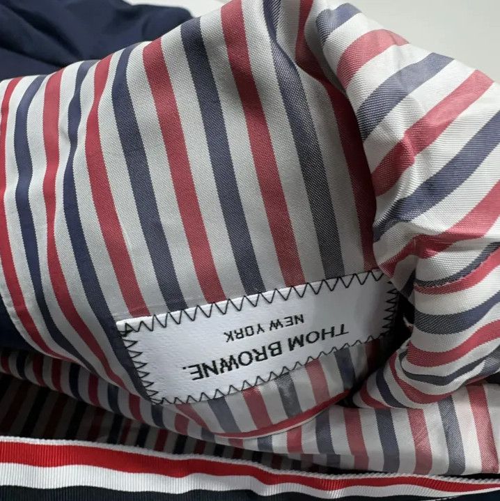 Thom Browne Thom Browne Men's Navy Suit Jacket Size US S / EU 44-46 / 1 - 7 Thumbnail
