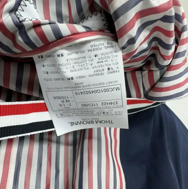Thom Browne Thom Browne Men's Navy Suit Jacket Size US S / EU 44-46 / 1 - 8 Thumbnail