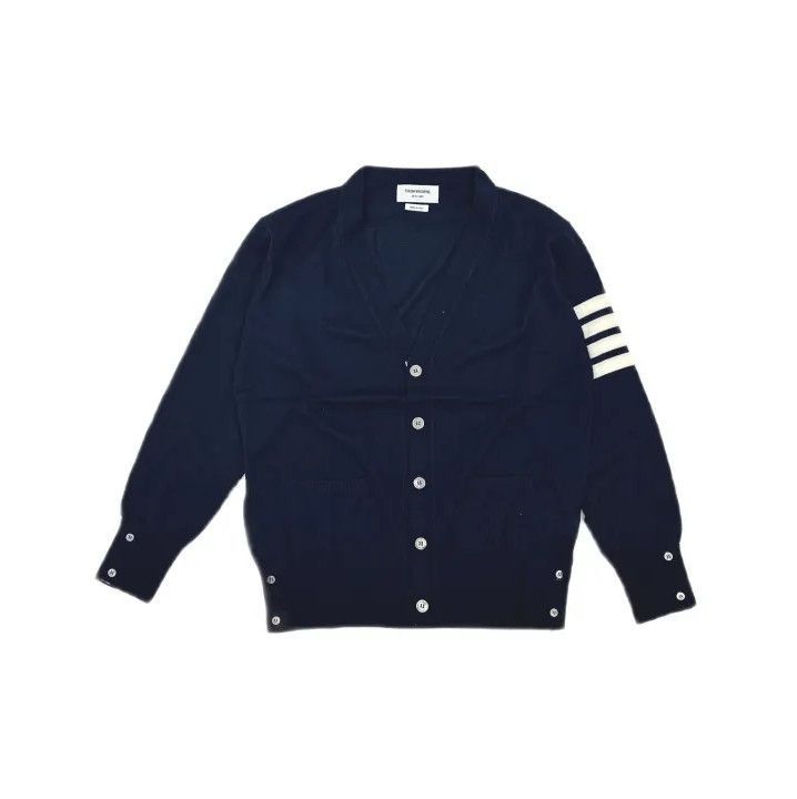 Thom Browne Thom Browne Classic V-Neck Knit Cardigan Size US M / EU 48-50 / 2 - 2 Thumbnail