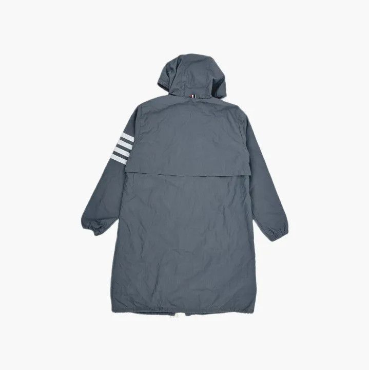 Thom Browne Thom Browne Gray Long Hooded Jacket Size US S / EU 44-46 / 1 - 3 Thumbnail