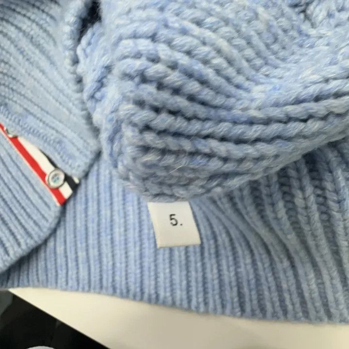 Thom Browne Thom Browne Blue Versatile Knitted Cardigan Size US L / EU 52-54 / 3 - 4 Thumbnail