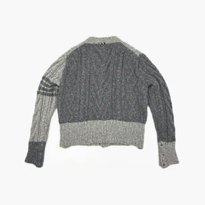 Thom Browne Thom Browne Grey Knit Wool Cardigan Sweater Size US M / EU 48-50 / 2 - 3 Thumbnail