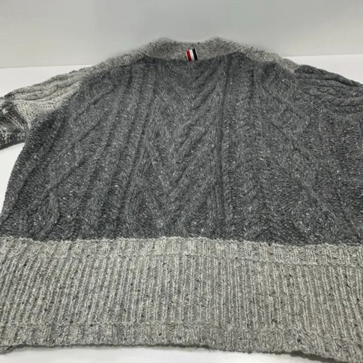 Thom Browne Thom Browne Grey Knit Wool Cardigan Sweater Size US M / EU 48-50 / 2 - 13 Thumbnail
