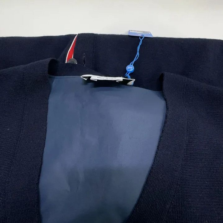 Thom Browne Thom Browne Navy Stripe Wool Cardigan Size US S / EU 44-46 / 1 - 8 Thumbnail