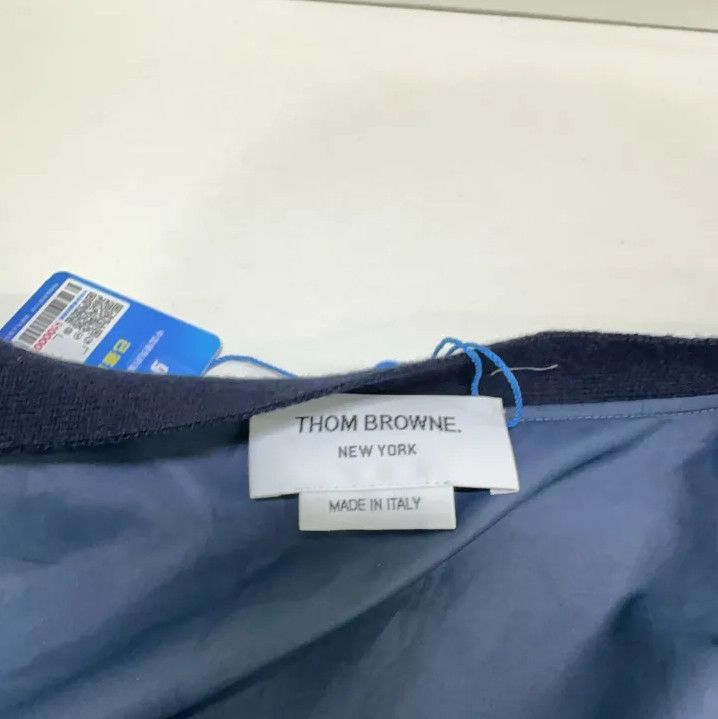 Thom Browne Thom Browne Navy Stripe Wool Cardigan Size US S / EU 44-46 / 1 - 5 Thumbnail