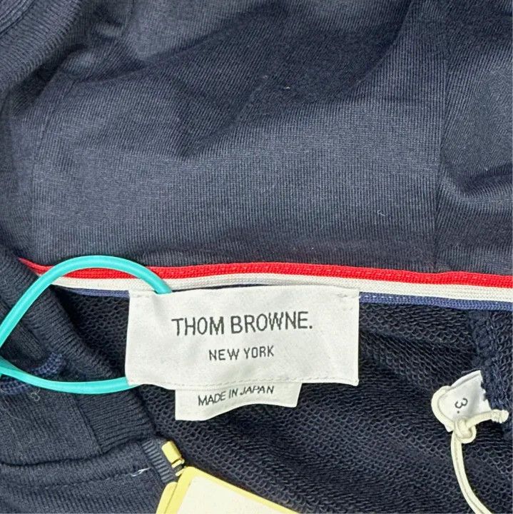 Thom Browne Thom Browne Classic Hooded Zip Sweatshirt for Men Size US L / EU 52-54 / 3 - 5 Thumbnail