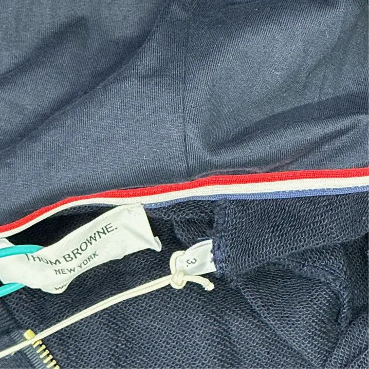 Thom Browne Thom Browne Classic Hooded Zip Sweatshirt for Men Size US L / EU 52-54 / 3 - 4 Thumbnail