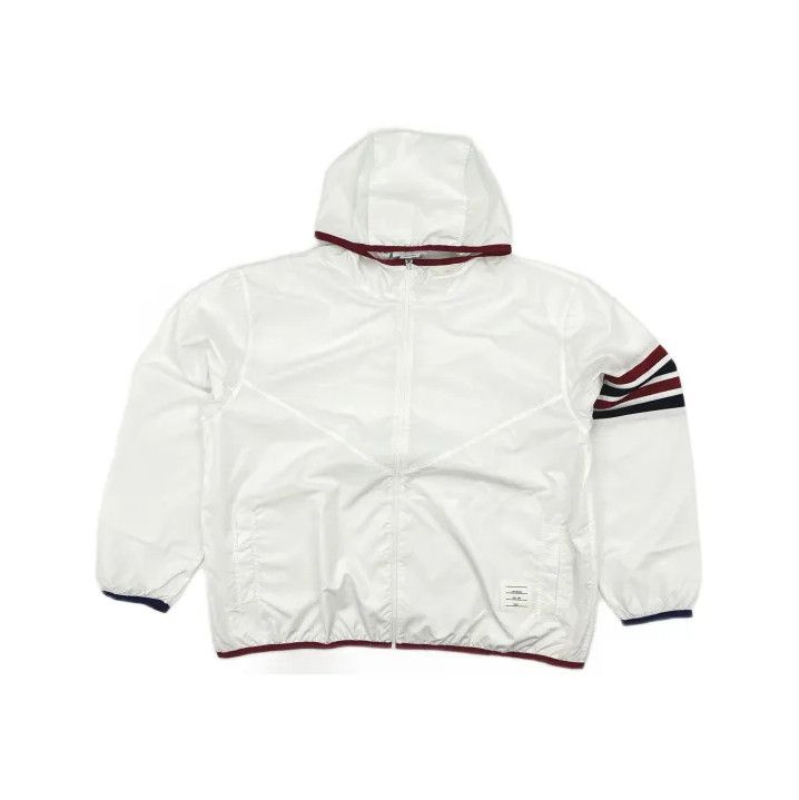 Thom Browne Thom Browne White Stripe Detail Jacket Size US XL / EU 56 / 4 - 2 Thumbnail