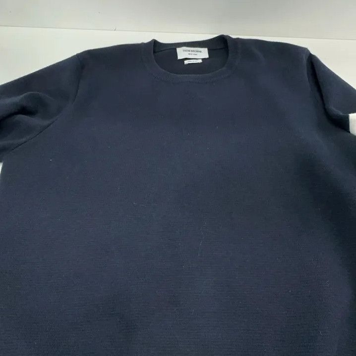 Thom Browne Thom Browne Classic Striped Knit Sweater for Men Size US L / EU 52-54 / 3 - 8 Thumbnail