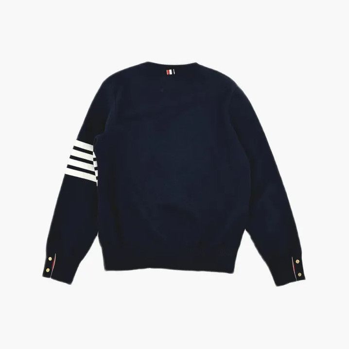 Thom Browne Thom Browne Classic Striped Knit Sweater for Men Size US L / EU 52-54 / 3 - 3 Thumbnail