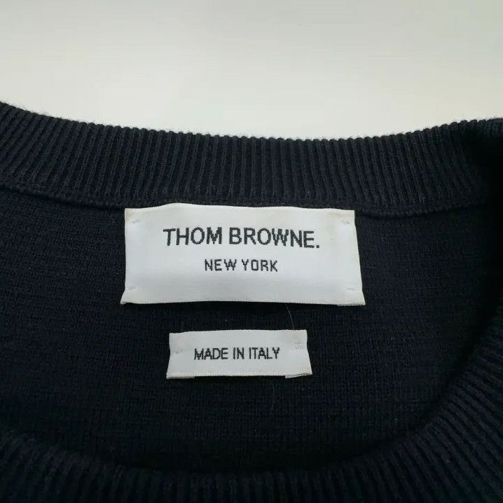 Thom Browne Thom Browne Classic Striped Knit Sweater for Men Size US L / EU 52-54 / 3 - 4 Thumbnail