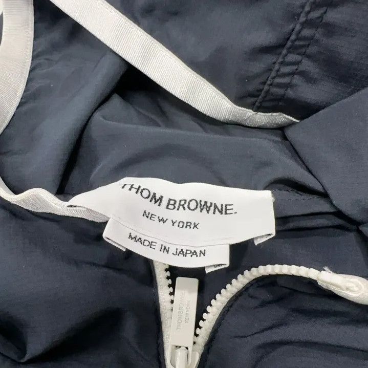 Thom Browne Thom Browne Classic Zip Hoodie with Four Stripes Size US M / EU 48-50 / 2 - 5 Thumbnail