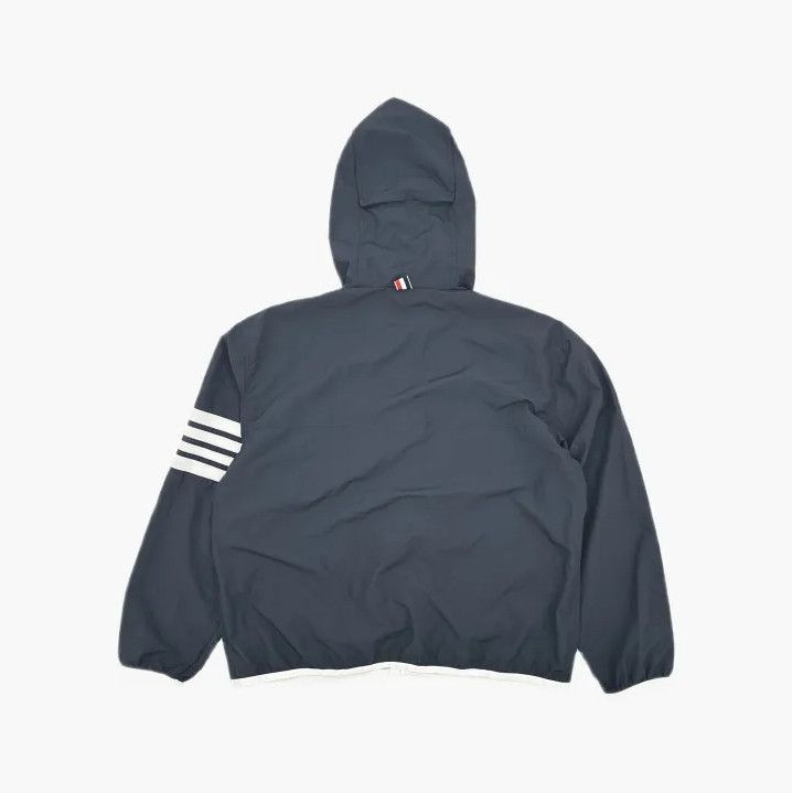 Thom Browne Thom Browne Classic Zip Hoodie with Four Stripes Size US M / EU 48-50 / 2 - 3 Thumbnail