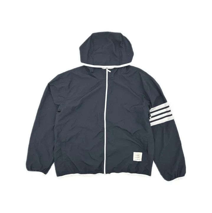Thom Browne Thom Browne Classic Zip Hoodie with Four Stripes Size US M / EU 48-50 / 2 - 2 Thumbnail