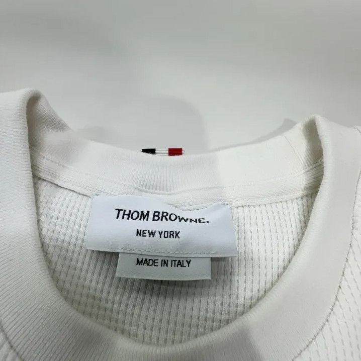 Thom Browne Thom Browne Classic White Long Sleeve Sweater Size US M / EU 48-50 / 2 - 4 Thumbnail
