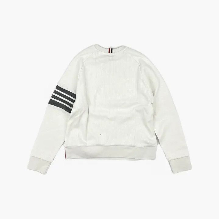 Thom Browne Thom Browne Classic White Long Sleeve Sweater Size US M / EU 48-50 / 2 - 3 Thumbnail