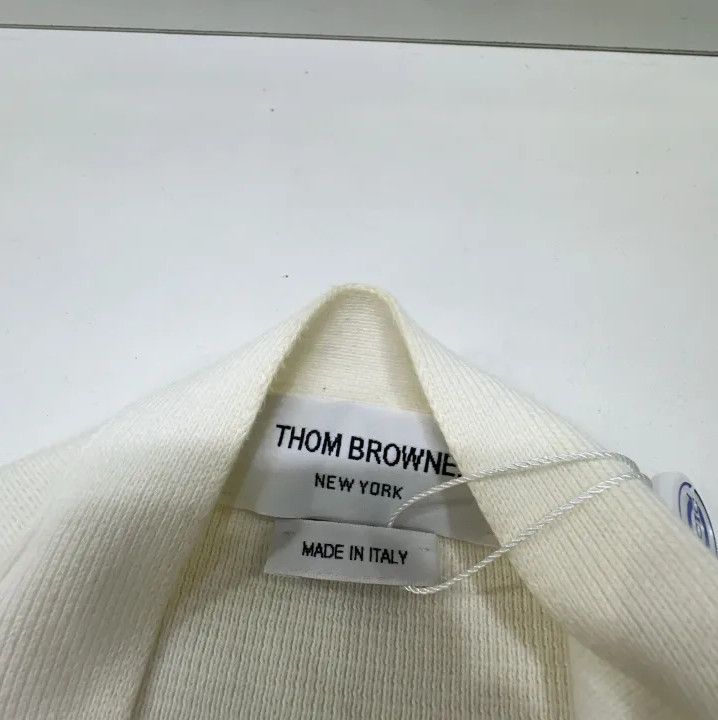 Thom Browne Thom Browne Logo Stripe V-Neck Cardigan Size US M / EU 48-50 / 2 - 4 Thumbnail
