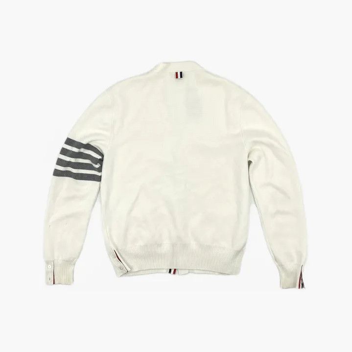 Thom Browne Thom Browne Logo Stripe V-Neck Cardigan Size US M / EU 48-50 / 2 - 3 Thumbnail