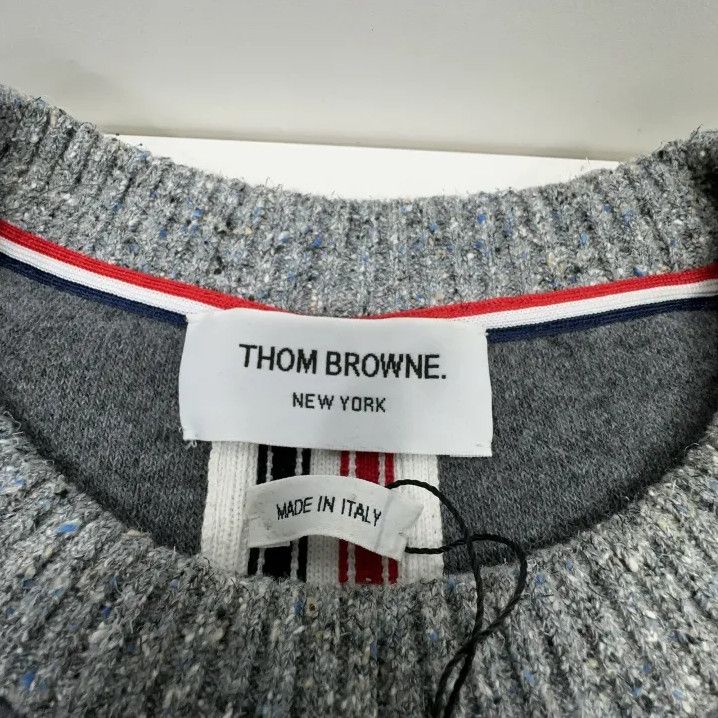 Thom Browne Thom Browne Gray Long Sleeve Sweater Size US S / EU 44-46 / 1 - 9 Thumbnail