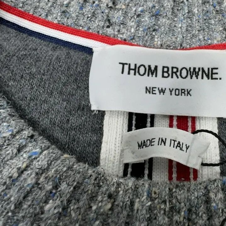 Thom Browne Thom Browne Gray Long Sleeve Sweater Size US S / EU 44-46 / 1 - 11 Thumbnail