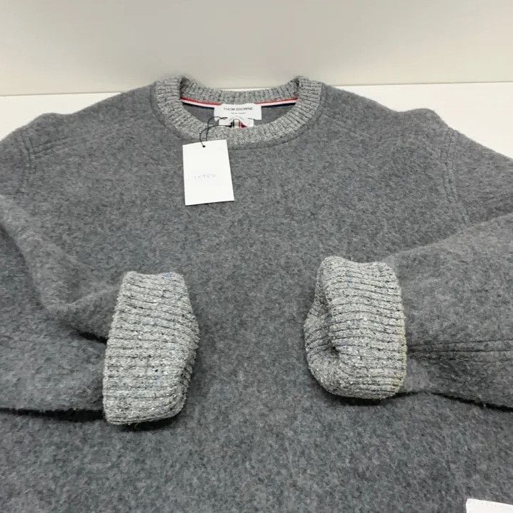 Thom Browne Thom Browne Gray Long Sleeve Sweater Size US S / EU 44-46 / 1 - 15 Thumbnail