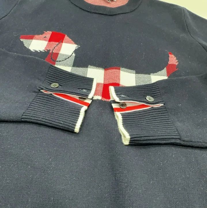 Thom Browne Thom Browne Navy Cartoon Dog Sweatshirt Size US S / EU 44-46 / 1 - 9 Thumbnail
