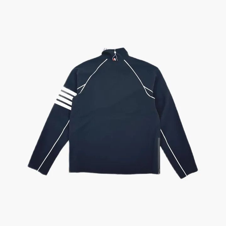 Thom Browne Thom Browne Striped Navy Blue Sports Jacket Size US L / EU 52-54 / 3 - 3 Thumbnail