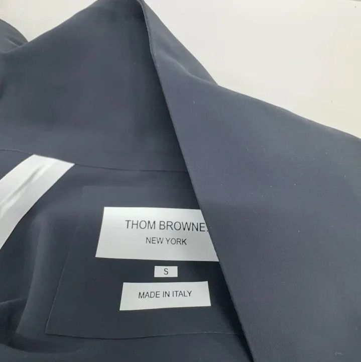 Thom Browne Thom Browne Striped Sports Jacket in Navy Blue Size US S / EU 44-46 / 1 - 5 Thumbnail
