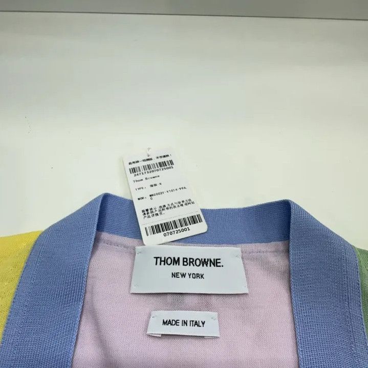 Thom Browne Thom Browne Color Block Long Sleeve Knit Cardigan Size US M / EU 48-50 / 2 - 4 Thumbnail