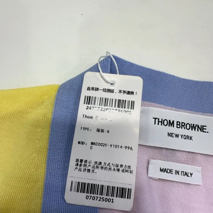 Thom Browne Thom Browne Color Block Long Sleeve Knit Cardigan Size US M / EU 48-50 / 2 - 5 Thumbnail