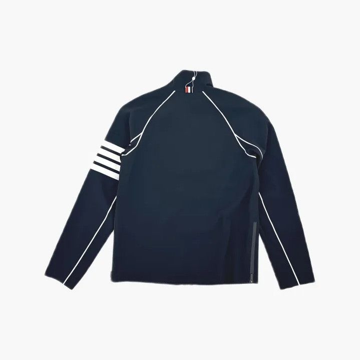 Thom Browne Thom Browne Navy Striped Sports Jacket for Men Size US M / EU 48-50 / 2 - 3 Thumbnail