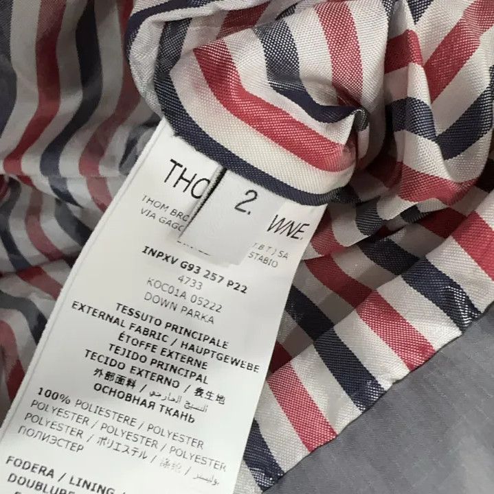 Thom Browne Thom Browne Children's Long Sleeve Puffer Jacket Size US S / EU 44-46 / 1 - 4 Thumbnail