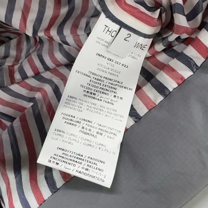 Thom Browne Thom Browne Children's Long Sleeve Puffer Jacket Size US S / EU 44-46 / 1 - 5 Thumbnail