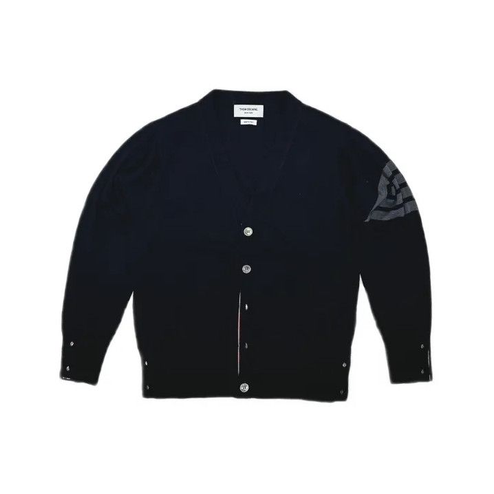 Thom Browne Thom Browne Classic Striped Merino Wool Cardigan Size US M / EU 48-50 / 2 - 2 Thumbnail