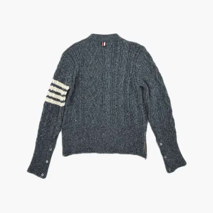 Thom Browne Thom Browne Classic V-Neck Wool Sweater for Men Size US S / EU 44-46 / 1 - 3 Thumbnail