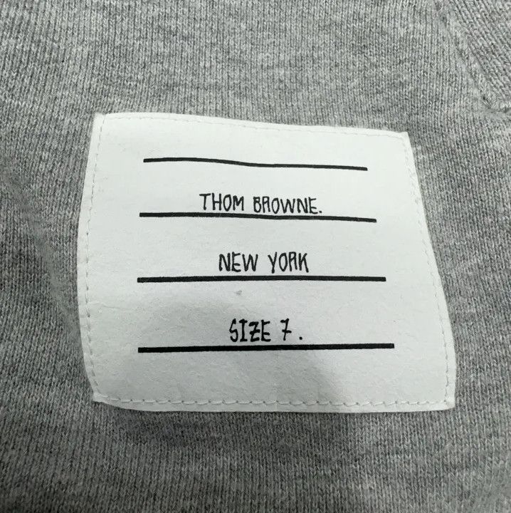 Thom Browne Thom Browne Gray Classic Hooded Sweatshirt Size US M / EU 48-50 / 2 - 4 Thumbnail