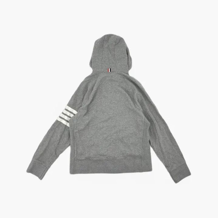 Thom Browne Thom Browne Gray Classic Hooded Sweatshirt Size US M / EU 48-50 / 2 - 3 Thumbnail