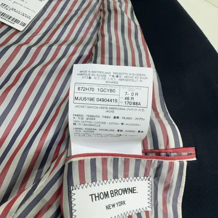 Thom Browne Thom Browne x FCB Navy Striped Blazer Size US M / EU 48-50 / 2 - 6 Thumbnail