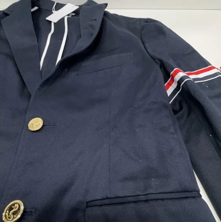 Thom Browne Thom Browne Navy Blue Lightweight Suit Jacket Size US M / EU 48-50 / 2 - 8 Thumbnail