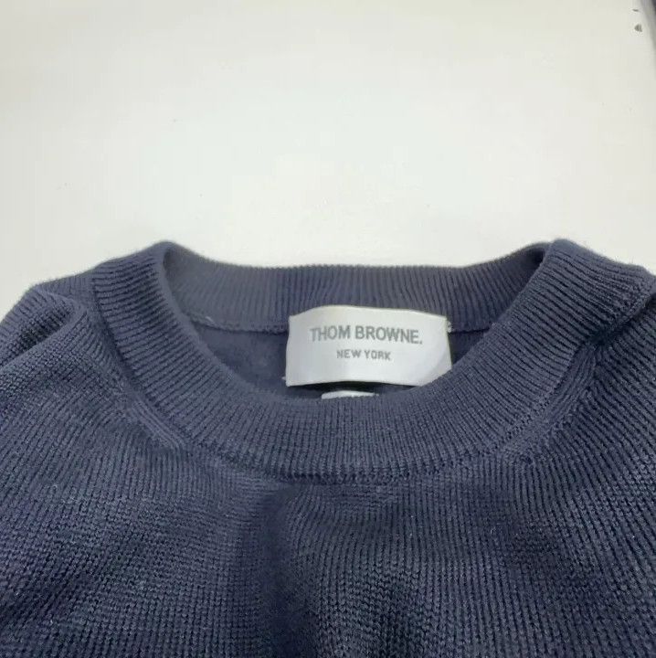 Thom Browne Thom Browne Navy Classic Knit Sweater Size US M / EU 48-50 / 2 - 7 Thumbnail