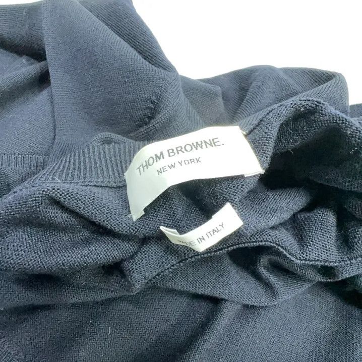 Thom Browne Thom Browne Navy Classic Knit Sweater Size US M / EU 48-50 / 2 - 6 Thumbnail