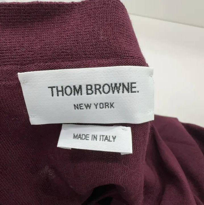Thom Browne Thom Browne Merino Wool Cardigan for Men Size US M / EU 48-50 / 2 - 4 Thumbnail