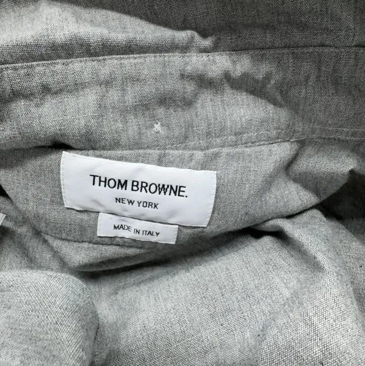 Thom Browne Thom Browne Gray Long Sleeve Shirt Size US M / EU 48-50 / 2 - 5 Thumbnail