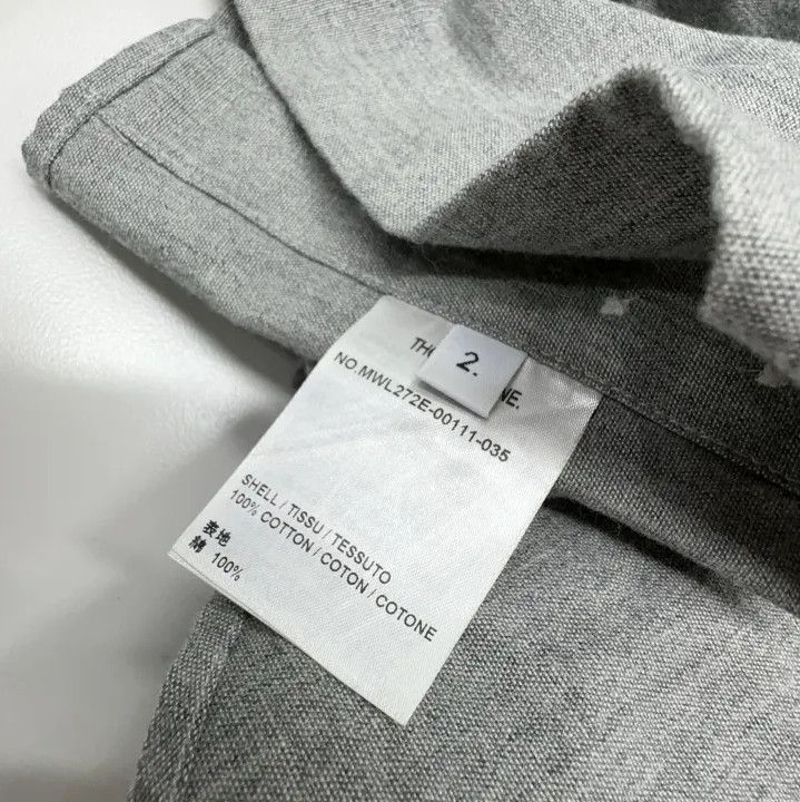 Thom Browne Thom Browne Gray Long Sleeve Shirt Size US M / EU 48-50 / 2 - 6 Thumbnail