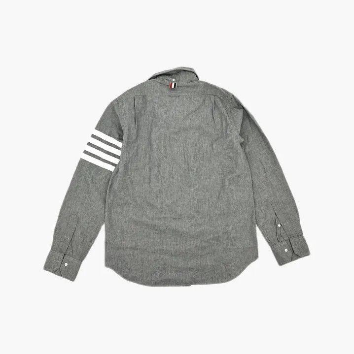 Thom Browne Thom Browne Gray Long Sleeve Shirt Size US M / EU 48-50 / 2 - 3 Thumbnail