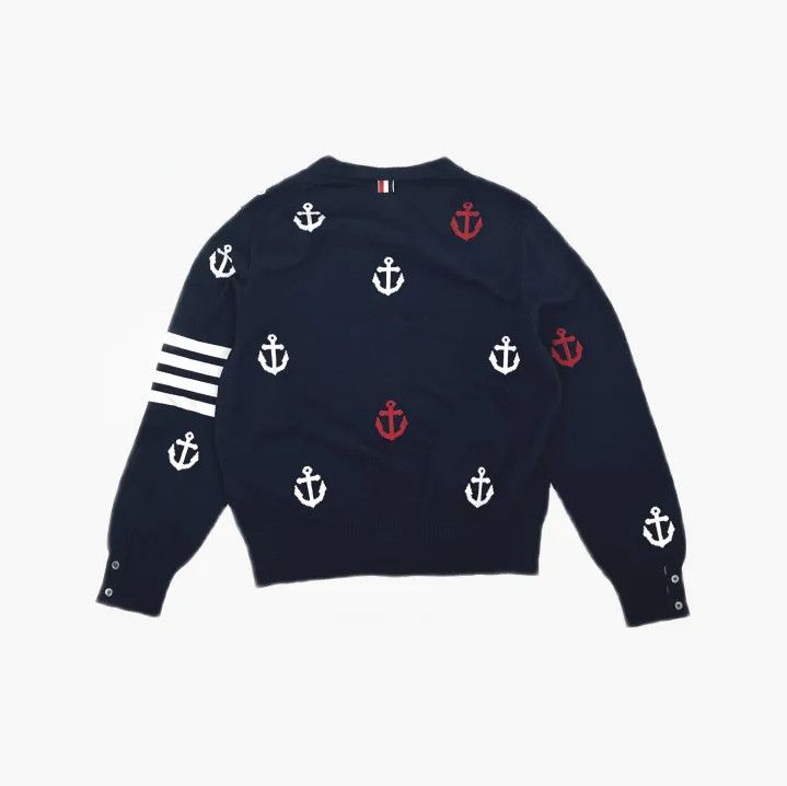 Thom Browne Thom Browne SS23 Anchored Knit Cardigan for Men Size US L / EU 52-54 / 3 - 3 Thumbnail