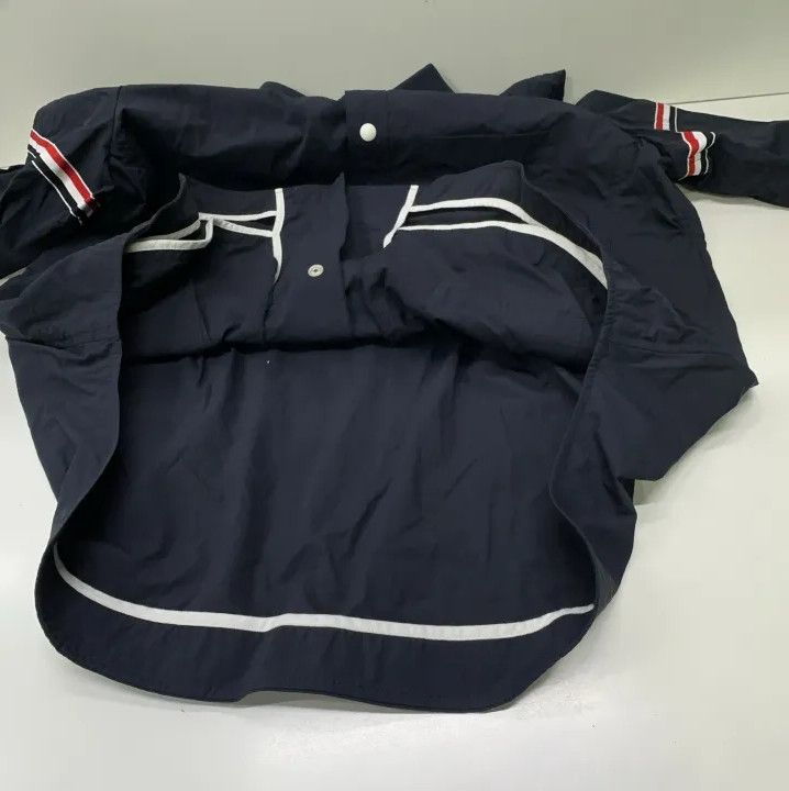 Thom Browne Thom Browne Casual Elegant Navy Button-Up Shirt Size US M / EU 48-50 / 2 - 8 Thumbnail