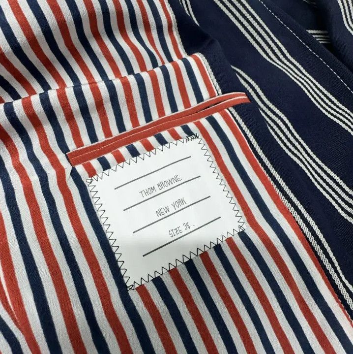 Thom Browne Thom Browne Striped Casual Blazer for Men and Women Size US M / EU 48-50 / 2 - 4 Thumbnail