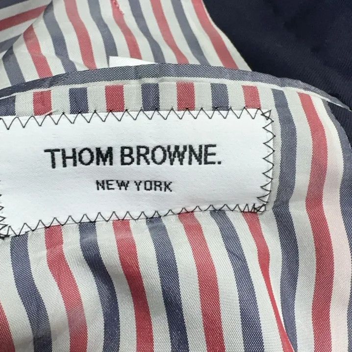 Thom Browne Thom Browne Navy Blue Single Breasted Blazer Size US M / EU 48-50 / 2 - 5 Thumbnail