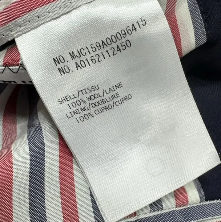 Thom Browne Thom Browne Navy Blue Single Breasted Blazer Size US M / EU 48-50 / 2 - 6 Thumbnail